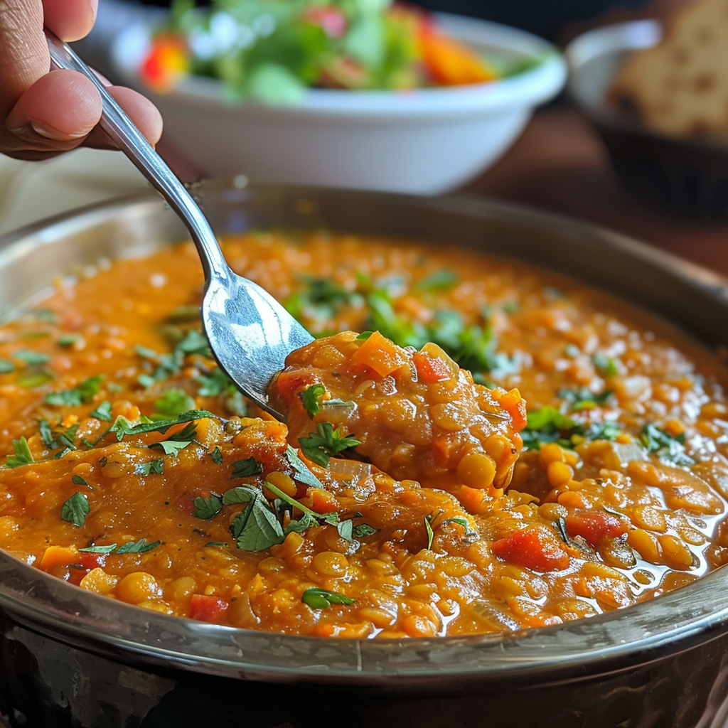ingrédients frais pour DîNer Facile Rapide VéGéTarien Lentilles Corail éPices Douces