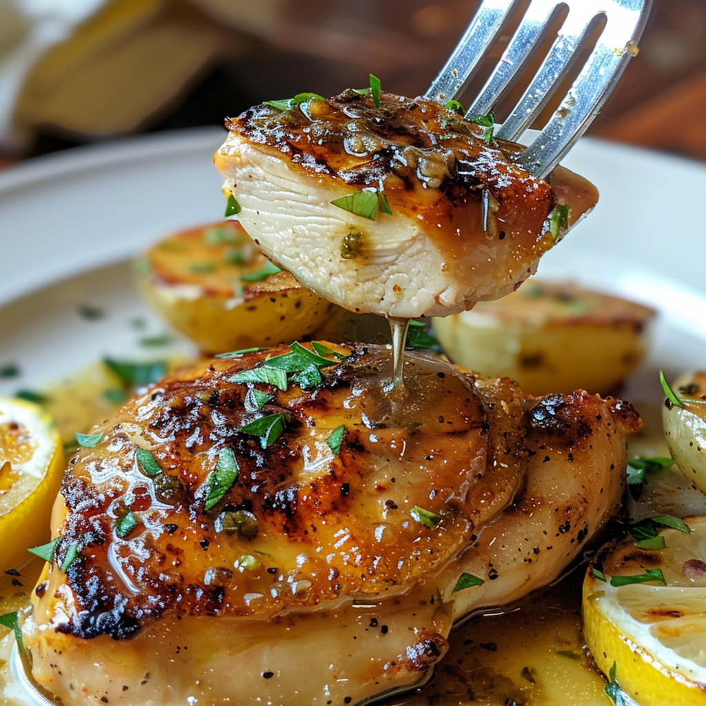 ingrédients frais pour DîNers Faciles : Recette One-Pan Poulet Citron Pommes De Terre RôTies
