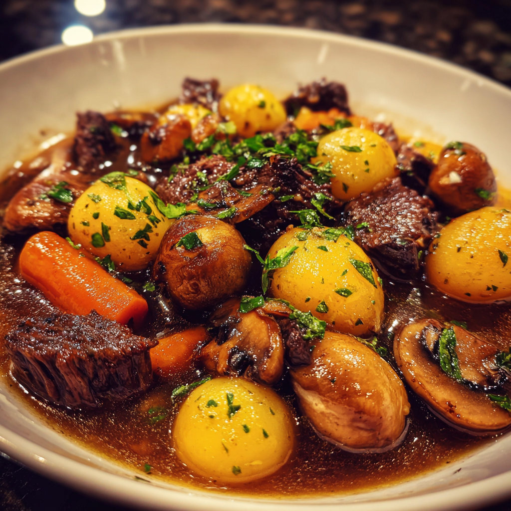 comment préparer Recettes BœUf Bourguignon Mijoté Cocotte Minute étape par étape