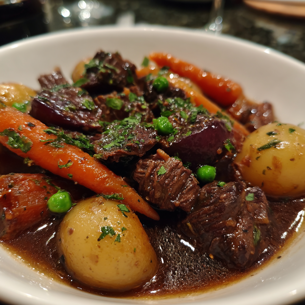 ingrédients frais pour Recettes BœUf Bourguignon Mijoté Cocotte Minute