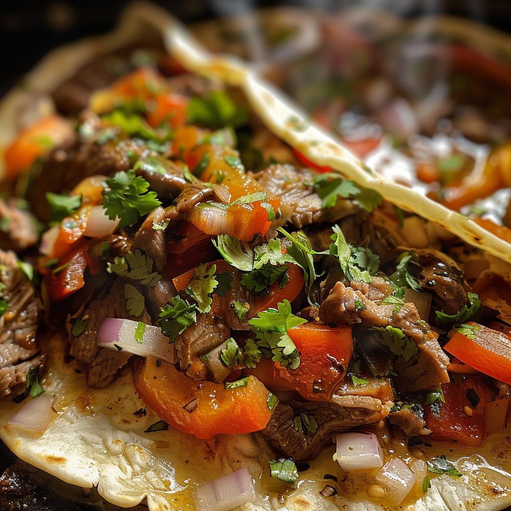 ingrédients frais pour Recettes BœUf Haché Express Poivrons éPicéS Tortillas