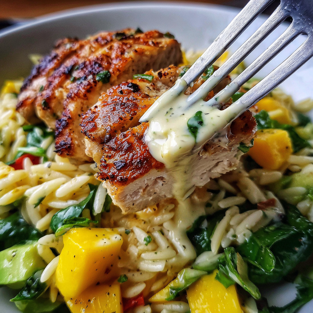 ingrédients frais pour Salade Recettes Minceur Poulet Avocat Mangue