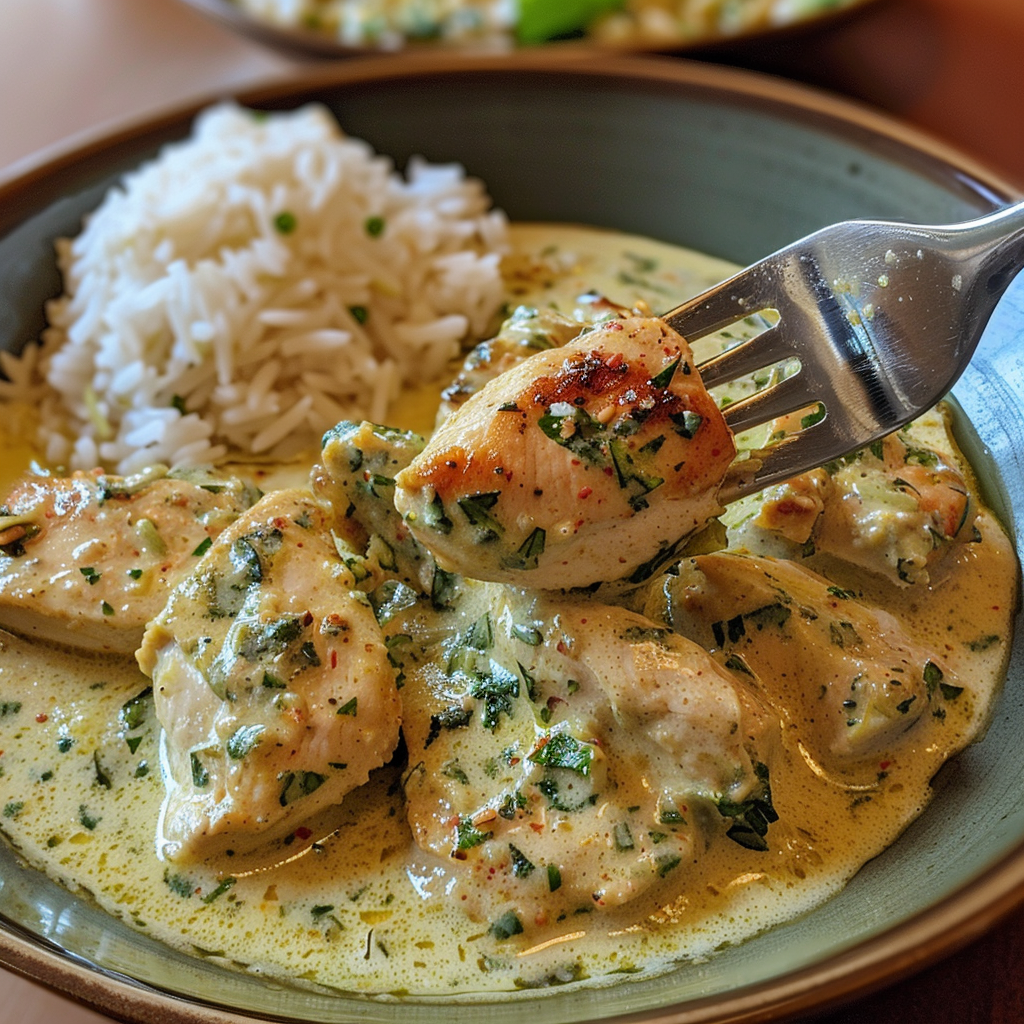 ingrédients frais pour Recettes Poulet Curry Vert Lait Coco Rapide Sans Gluten