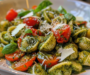 Salade de pâtes au pesto maison, fraîche et savoureuse